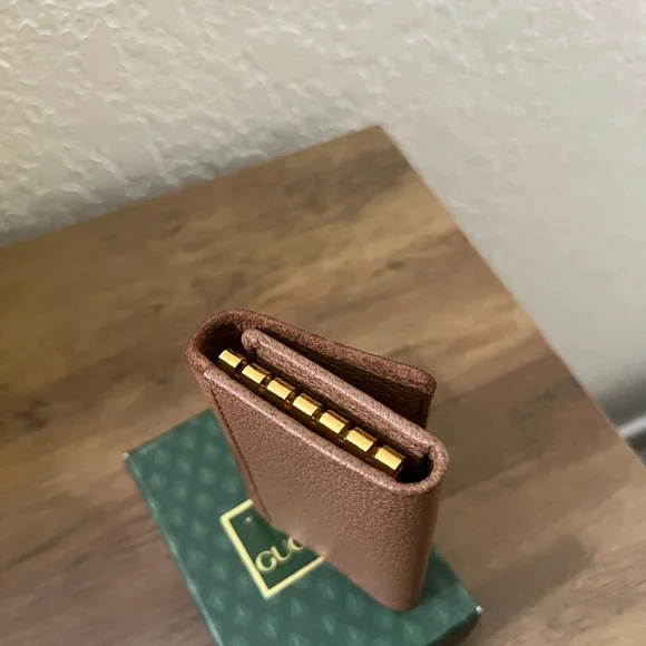 Gucci Brown Leather key holder with Bamboo Detail - Picture 4 of 5